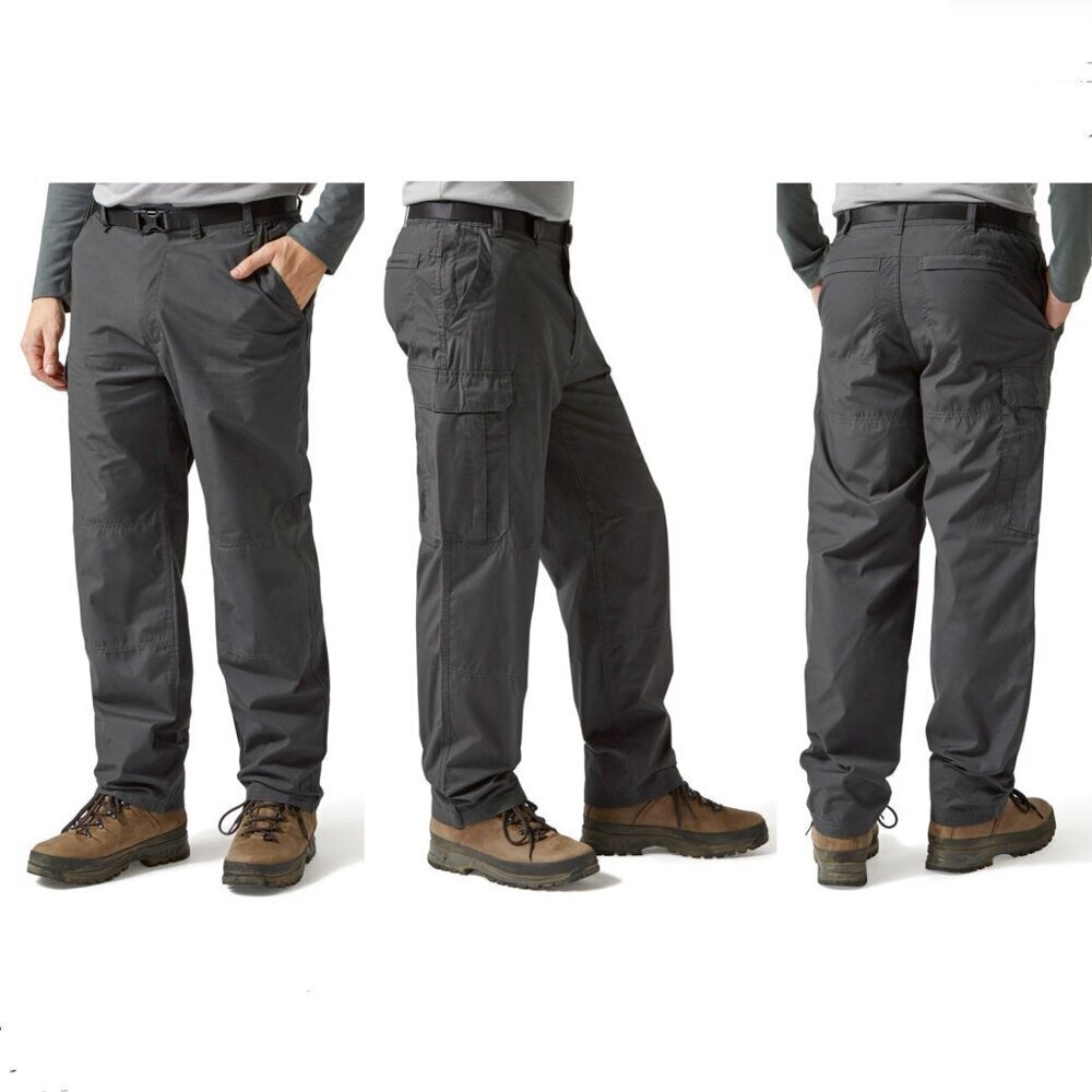 NWT Craghoppers Classic Kiwi Cargo Trousers‎ Pants Sz 36 Short - Gray (Elephant)